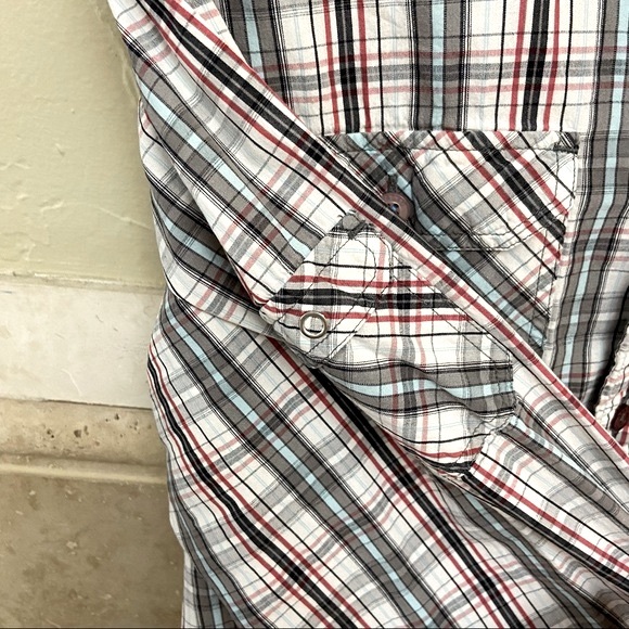 Fyasko Skate Plaid Button Down Shirt size Large - Picture 5 of 8